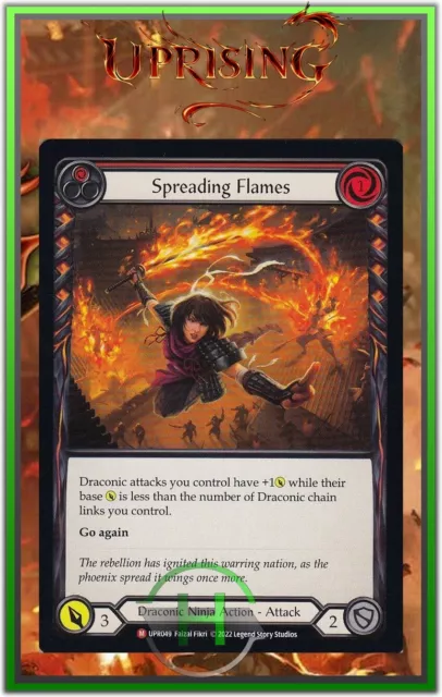 Spreading Flames Red - FAB:Uprising - UPR049 - Carte Officielle Anglaise