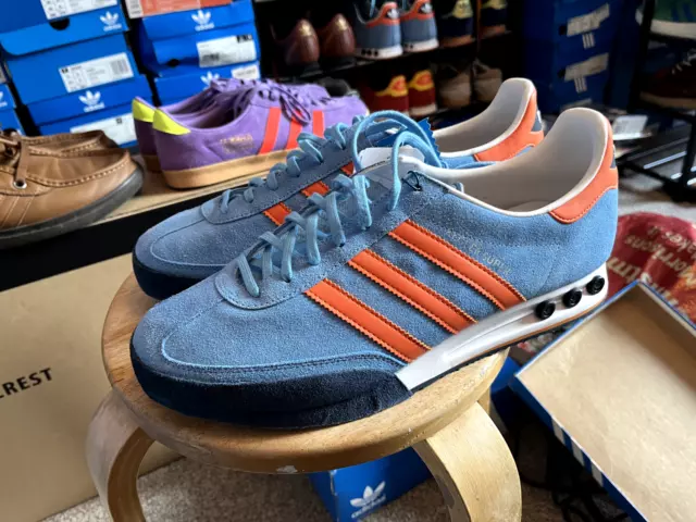ADIDAS KEGLER SUPER Blue SIZE 10 Trainers 18.00 PicClick UK