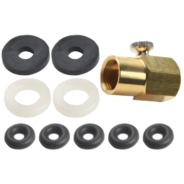 1 X BRASS replacement nut for the CO2 high pressure hose £9.37 - PicClick UK