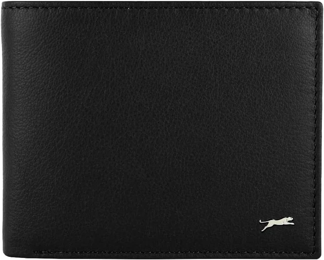 Portafoglio Uomo Jaguar In Vera Pelle - Sottile, Classico, Con Finestra Patente E Portamonete - Foto 9