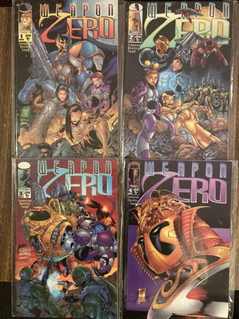 Weapon Zero #1 - #4 Comic Books Lot of 4 issues