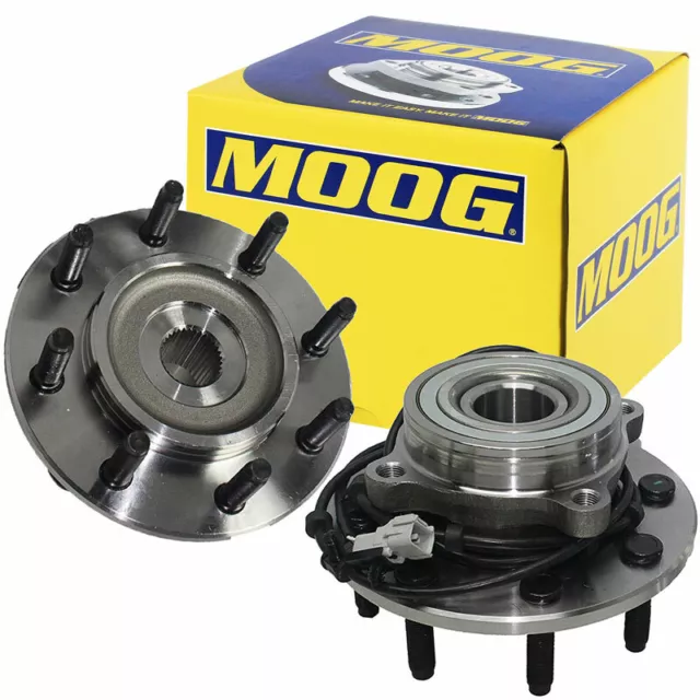 4WD MOOG Front Wheel Bearing and Hub Pair For 2000-2002 Dodge Ram 2500 3500 ABS