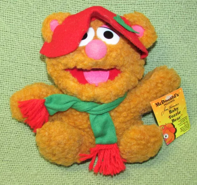 VINTAGE McDONALDS 1988 BABY FOZZIE BEAR PLUSH MUPPET WITH HANG TAG JIM HENSON
