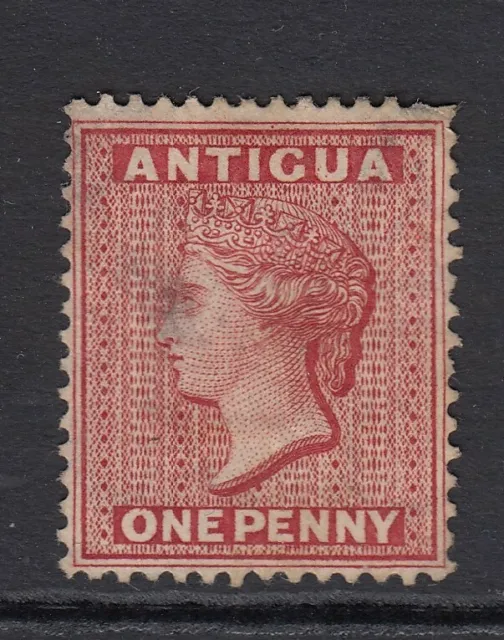 Antigua SG16 1876 QV 1d Lake Wmk Crown CC Perf 14 Mint no gum