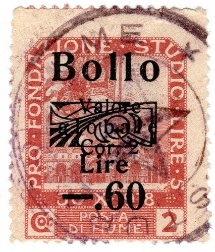 (I.B) Italy Revenue : Fiume Duty 0.60L on 5c OP