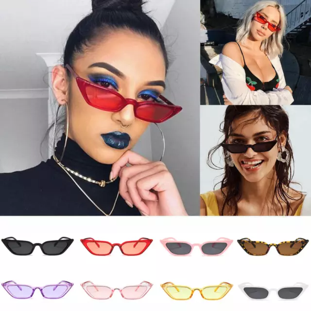 Vintage Small Frame Luxury Brand Designer Cat Eye Sunglasses Women