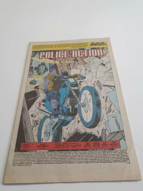 Marvel Comics The Punisher Volume 2 Comic Book #73 Dec 1992 Poor missing Cover