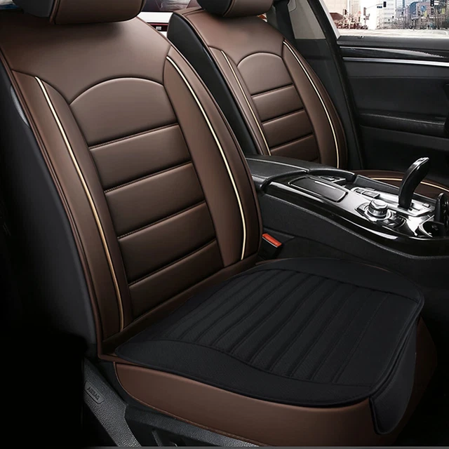 Full/Half Surround Front Car Seat Cover Leather Pad Auto Chair Cushion Protector