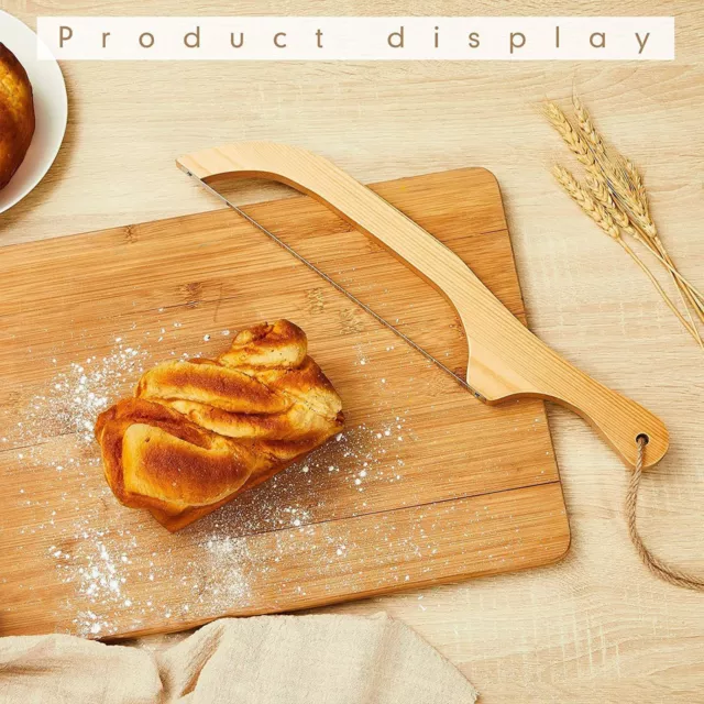 Bread slicer, Fiddle Bow Bread Knife Sourdough Cutter Bread Cutting Tool AU