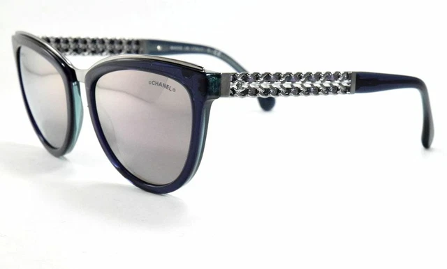 Chanel Sunglasses mod. 5361-Q c. 1576/5R Cat Eye Lambskin Chain Violet Italy