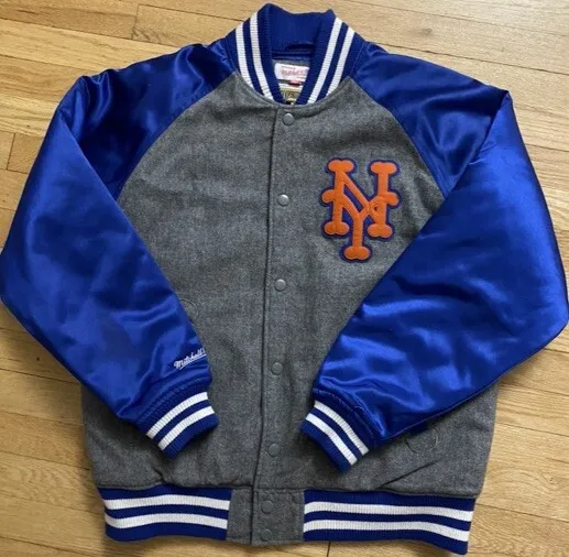 Mets Wool Satin bomber Cooperstown Collection Vintage Size M