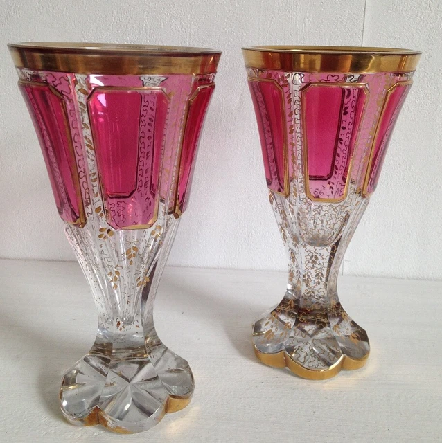 Lot De 16 Verres En Cristal Rogaska Memoir - Vintage Taillé - Service Eau & Vin