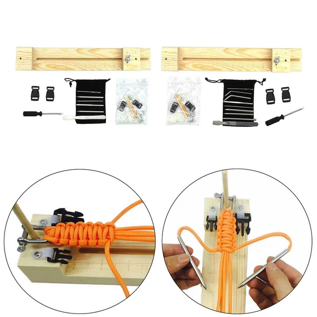 Paracord Armband Vorrichtung Aus Holz - DIY Flechtwerkzeug