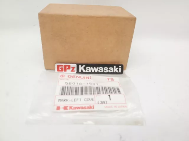 New Kawasaki 84-87 Ninja Zx 600 900 1000 Left Cover Emblem Nos 56018-1501  Oem