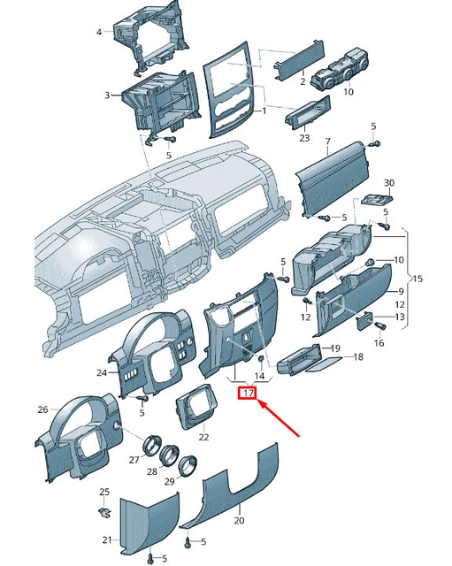 Garnitures Tableau De Bord Pour Toyota RAV4 - 1 Paire, Plastique, Neuf, Garantie 6 Mois