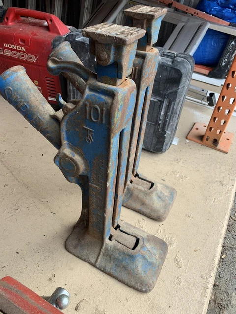 Antique Simplex 101 Templeton Kenly 15 Ton Railroad Rachet Jack