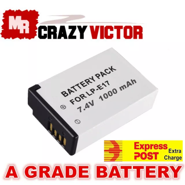 LP-E17 Battery for Canon EOS M6 200D 200D Mark I II 77D 750D 760D 8000D Camera