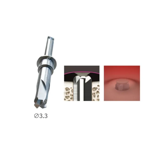 Dental Membrane Lift Drills ∅3.3 Osstem Crestal Sinus CAS Hydraulic Water Pipe