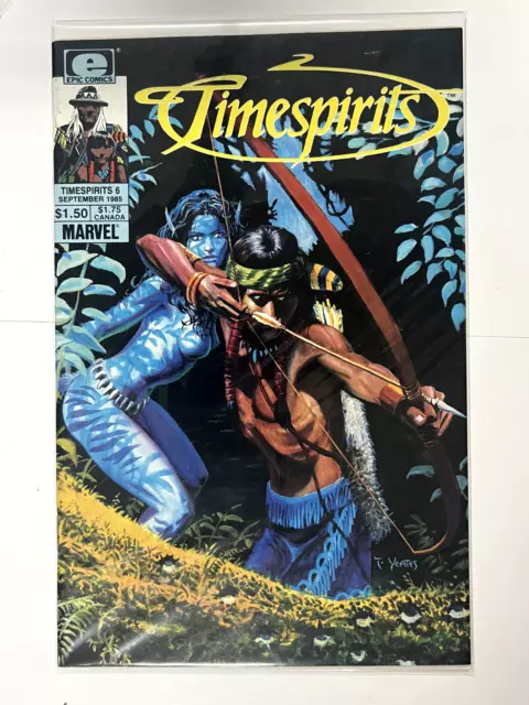 Timespirits #6. Blue Avatar Character? (Marvel / Epic Comics 1986)  | Combined S