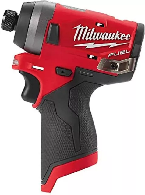 Milwaukee M12 FID-0 Avvitatore ad Impulsi Compatto - 1/4", Nero/Rosso...