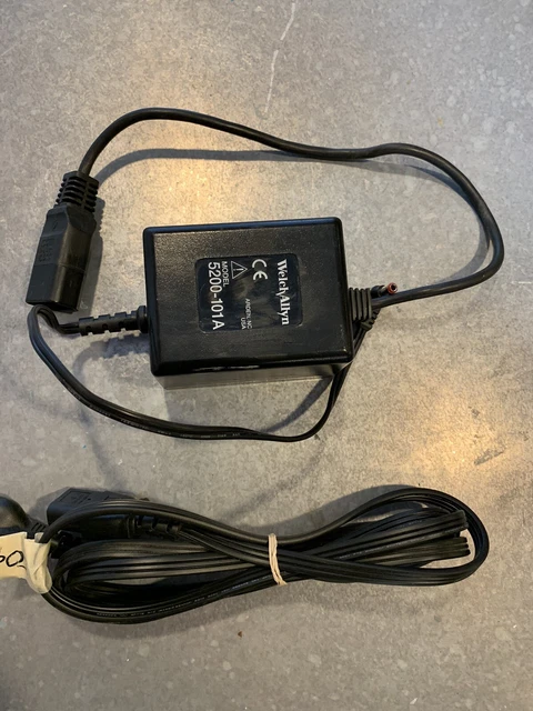 Welch Allyn 5200-101A AC SPOT Vital Signs Monitor Power Supply Adapter With Cord