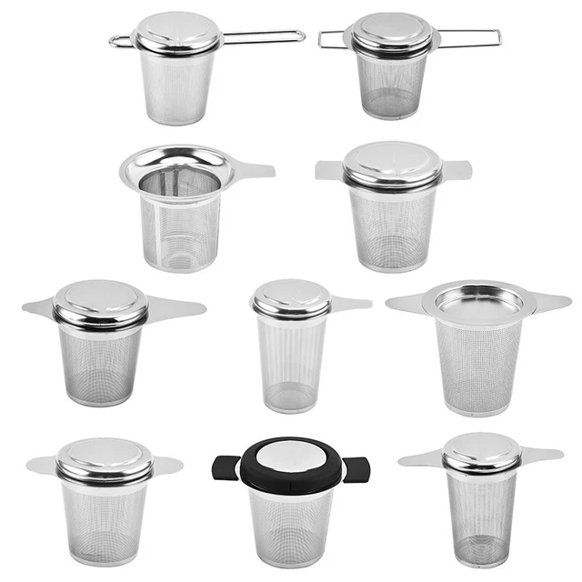 304 Stainless Steel Tea Strainer Tea Drain Tea Infuser Tea Leaf Spice Tea Fil J2