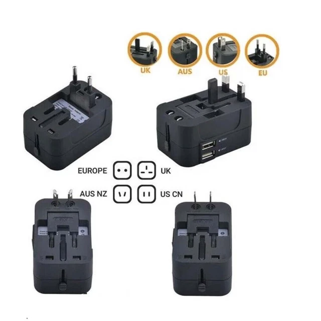 New Universal Travel Adaptor Worldwide Charger Plug Converter with USB And TypeC