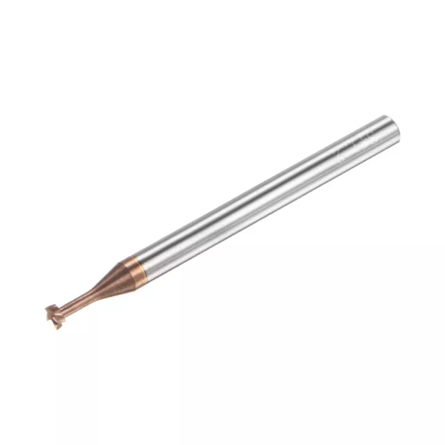 3mm x 1.2mm Titanium Coated Carbide T Slot End Mill Cutter for Stainless Steel 3