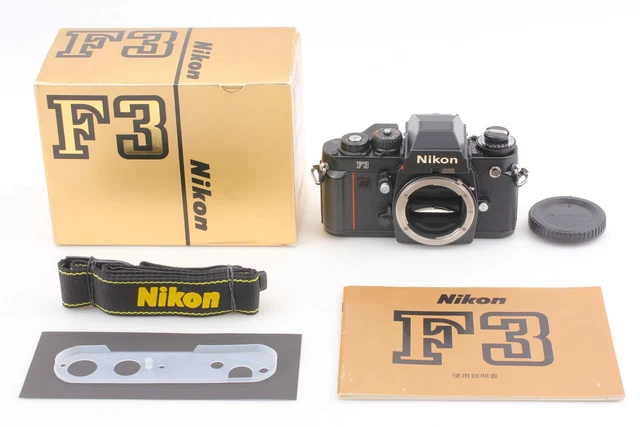 [MINT+++ IN BOX] Nikon F3 Eye Level Black SLR 35mm Film Camera Body ...