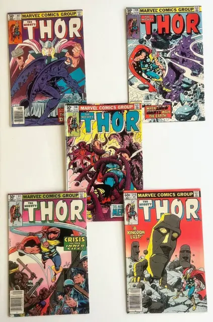 Thor Mighty Vol1 307,308,310,311,318 lot of 5 books