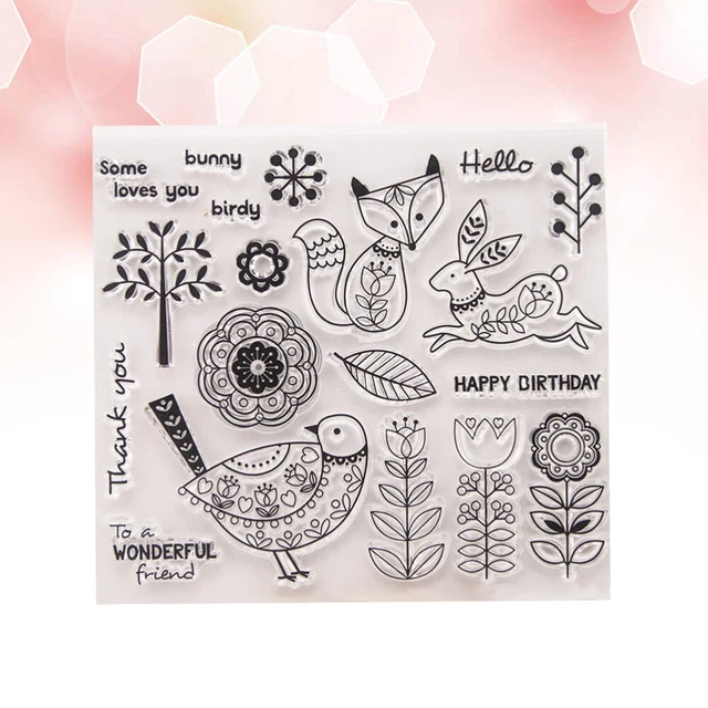 3 stücke klar stempel transparent dichtstempel für diy scrapbooking handwerk pho 2