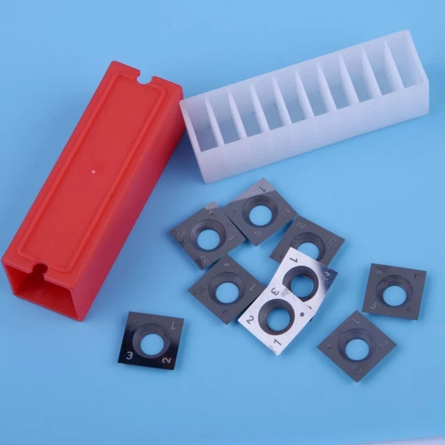 10 x 15 mm/6 rayons insert en carbure 4 bords pour travail du bois tête de tour