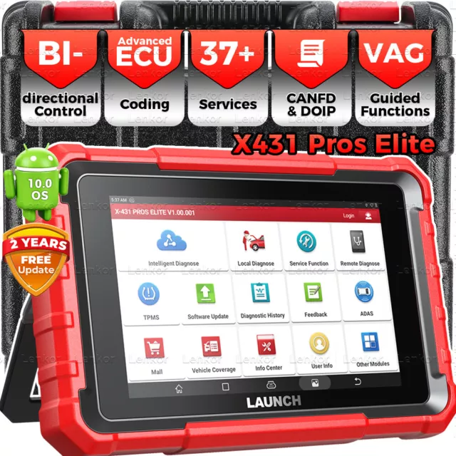 🔥 Launch X431 PROS Elite PRO3S Français Valise Outil diagnostic OBD2 Codage ECU