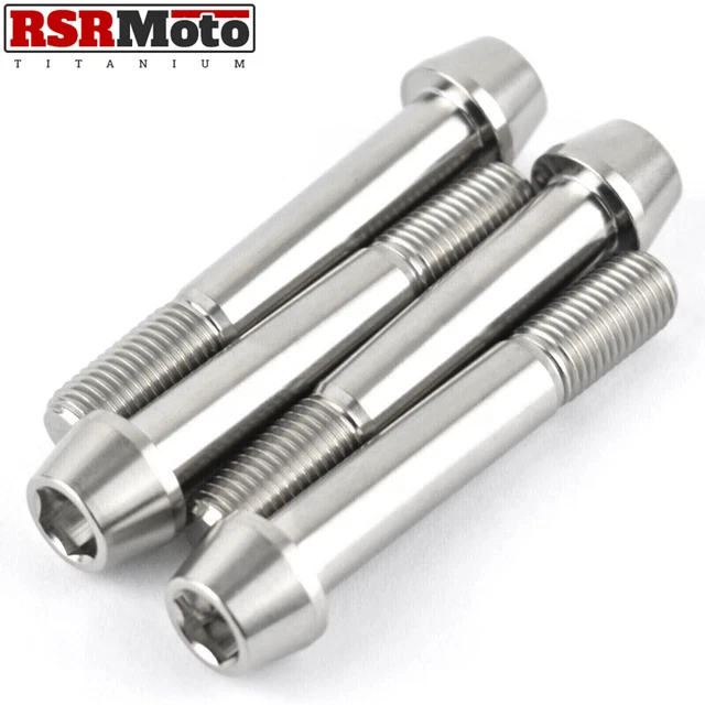 RISON-Titanium Lot de 5 Boulons en Titane de Tige de Vélo, M6