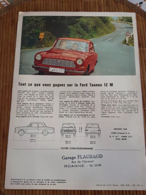 Brochure Automobile Catalogue Publicitaire Ford Taunus 12 M 2