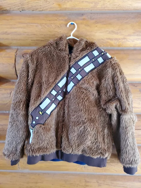 Star Wars Han Solo Chewbacca Reversible Jacket mens Large Hoodie