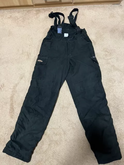 Hubertus Thermo-Ansitzhose mit Latz Winterhose Jagdhose wasserdicht & warm