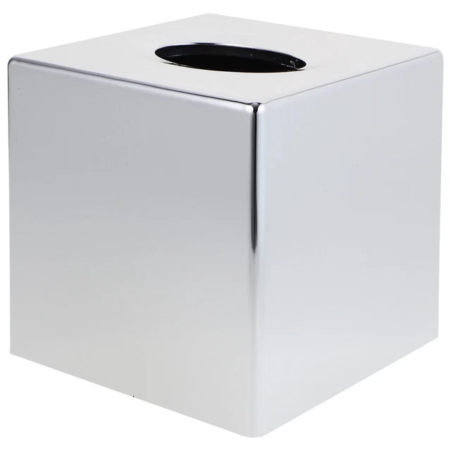 Portatovaglioli creativo in ceramica, cassetto di carta per la casa, cassetto per carta per la casa, coperchio per scatola per fazzoletti per cassetti per tovaglioli da ristorante (colore: argento