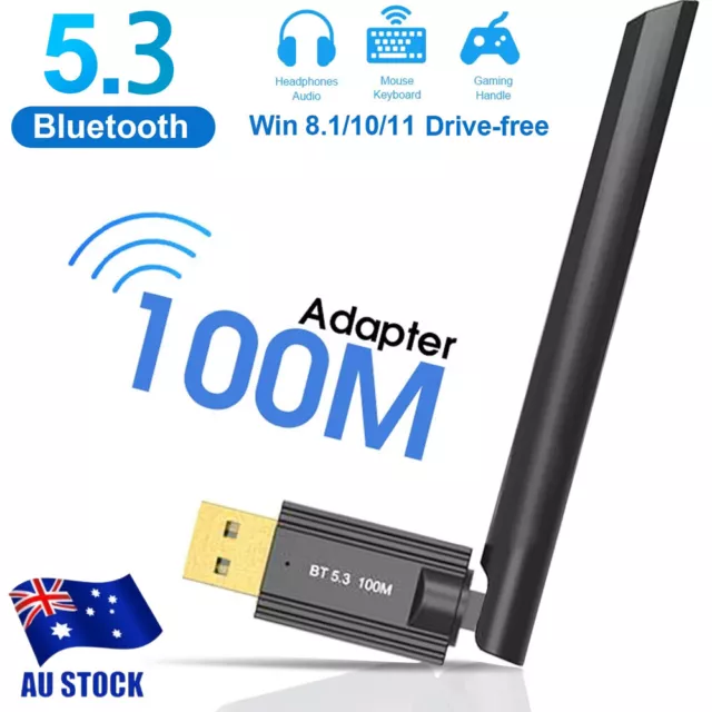 USB Bluetooth 5.3 Adapter Wireless BT 5.3 Receiver Dongle High