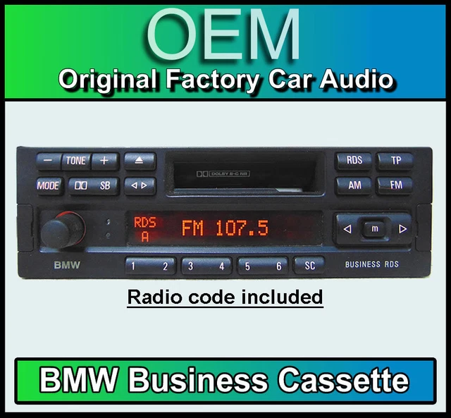 BMW Z3 CASSETTE player, BMW Business radio car stereo head unit, with