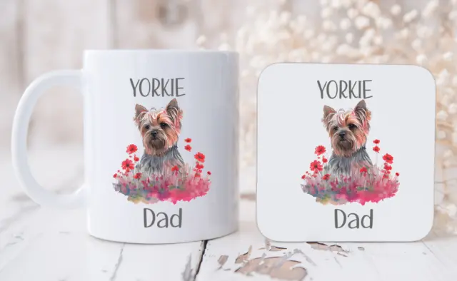 Personalised Dog Mug Pet Cup Dog Lover Gift Yorkshire Terrier Birthday Gift