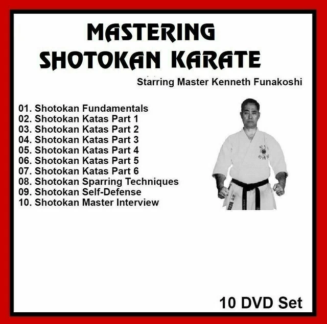 SHOTOKAN KARATE TRAINING SERIES (10) DVD SET katas sparring self