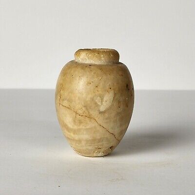 Super Rare Ancient Egyptian Alabaster Jar, Late Dynastic, Ca. 664-332BC,...