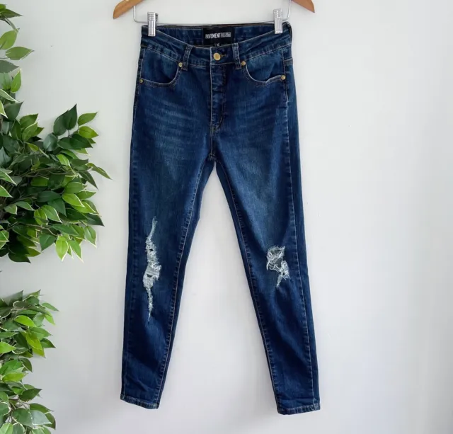 Pavement Denim Girls Jeans Size 16 Blue Distressed
