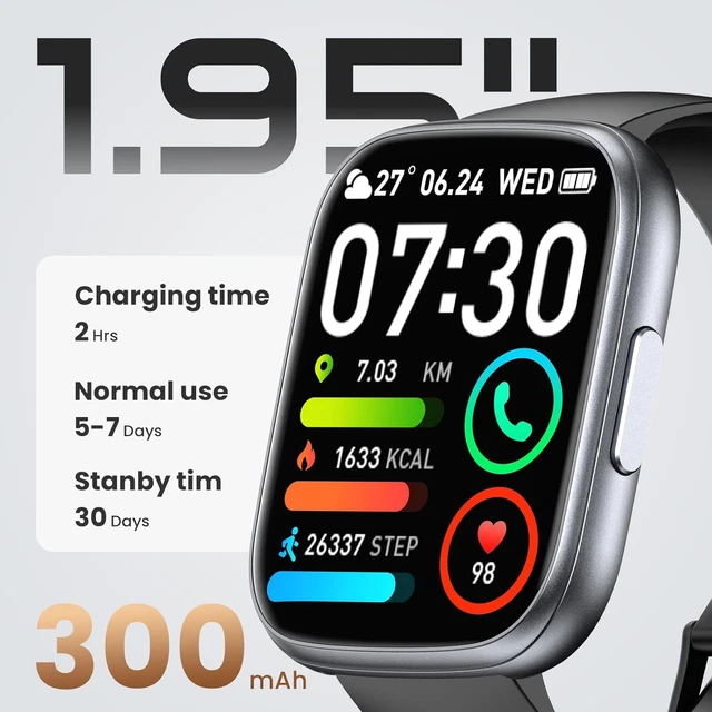 SMARTWATCH DONNA UOMO con Effettua o Risposta Chiamate, 1.85" Orologio