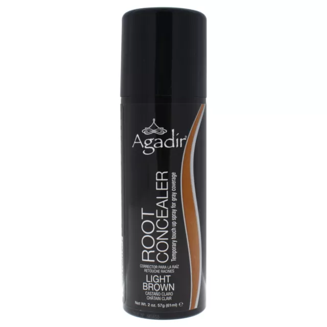 AGADIR Root Concealer For Gray Coverage, Light Brown, 2 oz