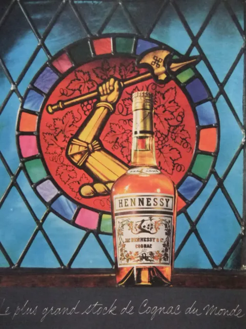 Publicité De Presse 1962 Bras Armé Cognac Hennessy - Advertising