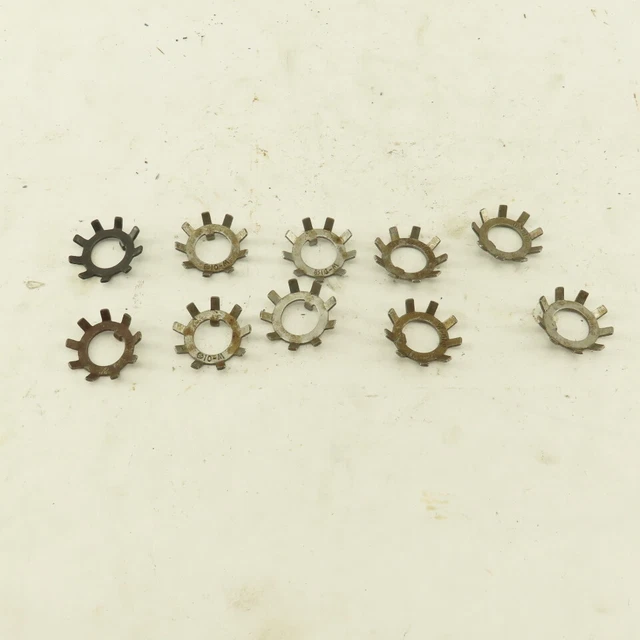 Whittet-Higgins W-01 Carbon Steel Bearing Lock Washer 0.484 ID Lot Of 10