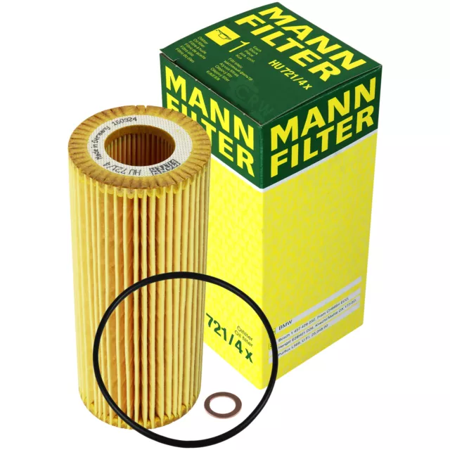 Mann-Filter Filtre à Huile 7 L castrol edge 5W-30 Ll Titane FST pour BMW X3 3.0d 2