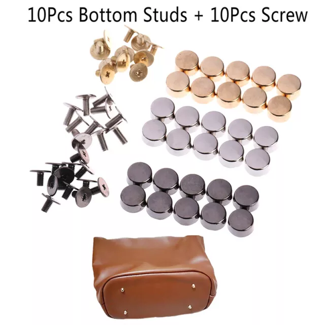 10pcs Sewing Accessories Tool Handbag Shoulder Bags Bottom Studs Studs EL